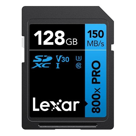 Lexar | Memory Card | Professional 800x PRO | 128 GB | SDXC | Flash memory class UHS-I